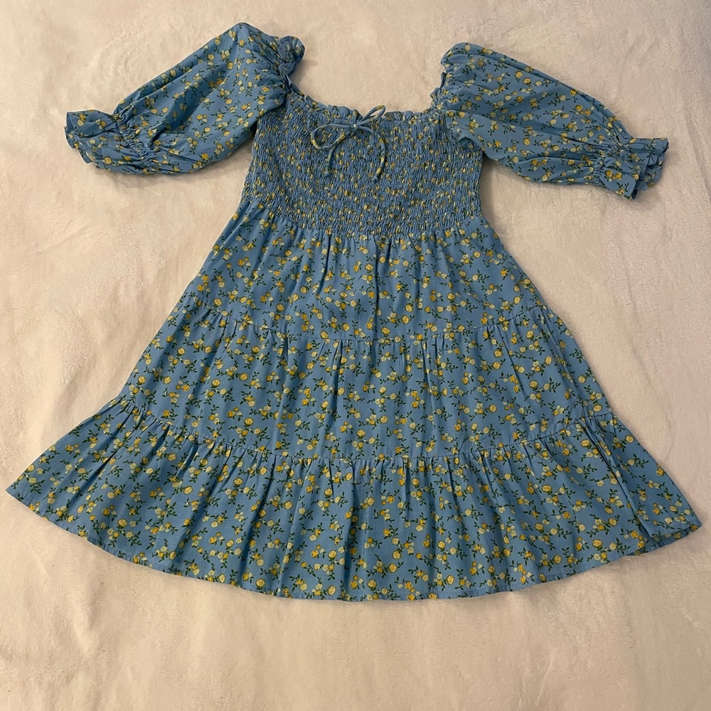 Faithfull The Brand Charlotte Mini Dress in Ana Floral Women’s Size Small/US 4